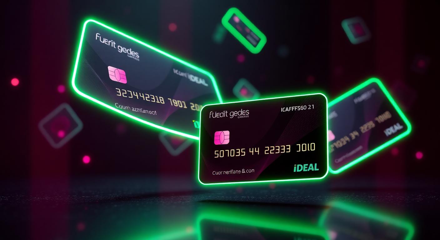 Bankpassen en betaalpassen op een tafel